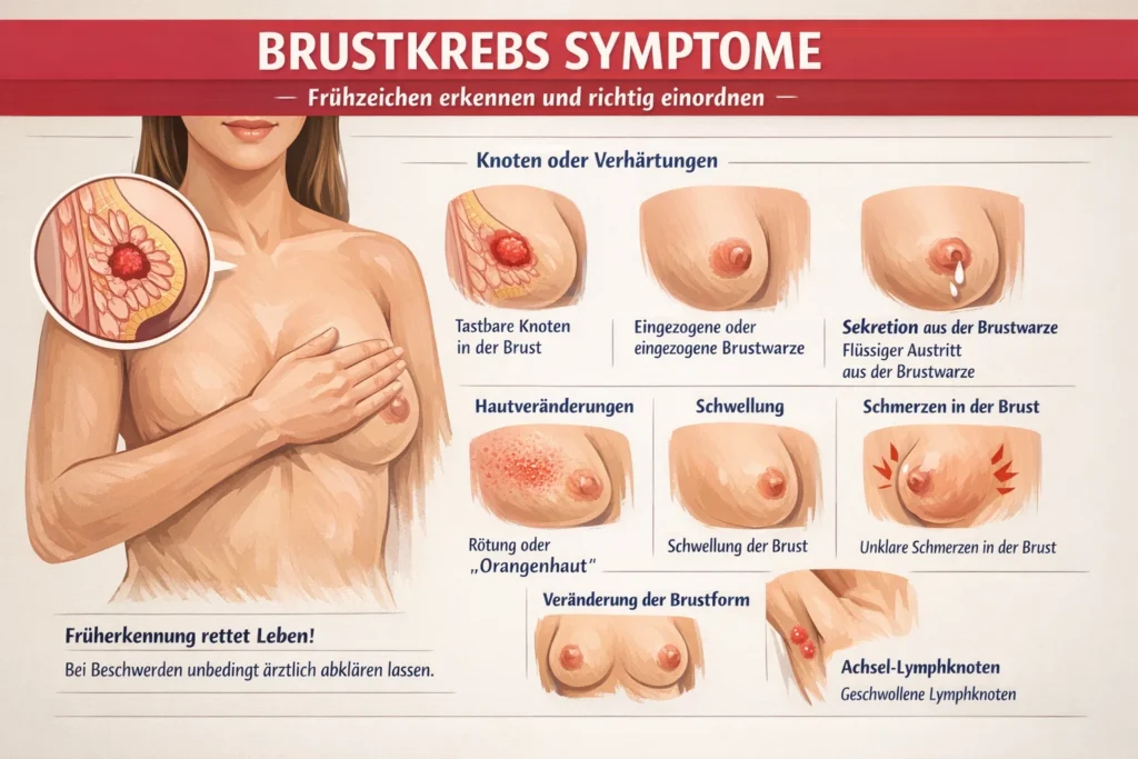 brustkrebs symptome