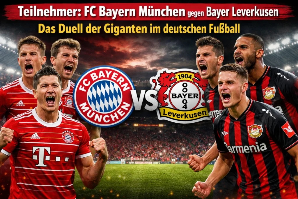 ticker: teilnehmer: fc bayern münchen gegen bayer leverkusen